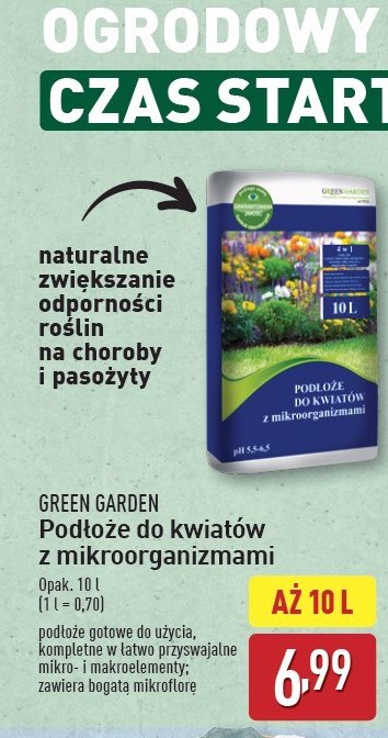 Podłoże do kwiatów z mikroorganizmami Green garden (ogród) promocja