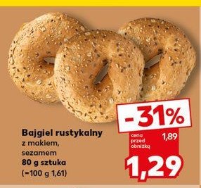 Bajgiel rustykalny z makiem promocja