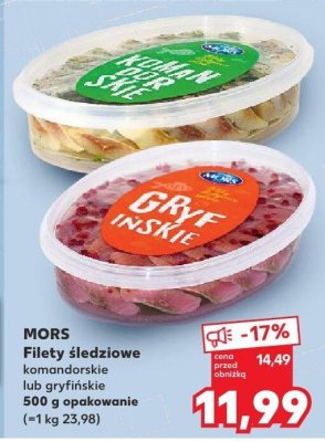 Filety śledziowe komadorskie promocja w Kaufland