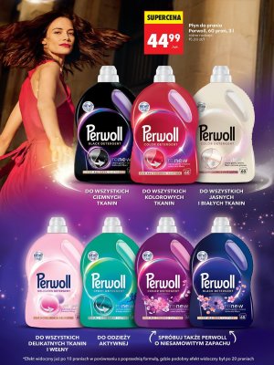 Płyn do prania Perwoll Delicate Detergent do wszystkich delikatnych tkanin, 3l promocja w Biedronka