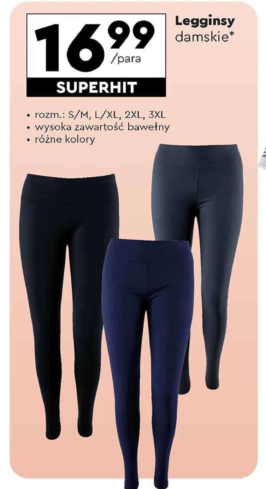 Legginsy damskie roz. s-3xl promocja