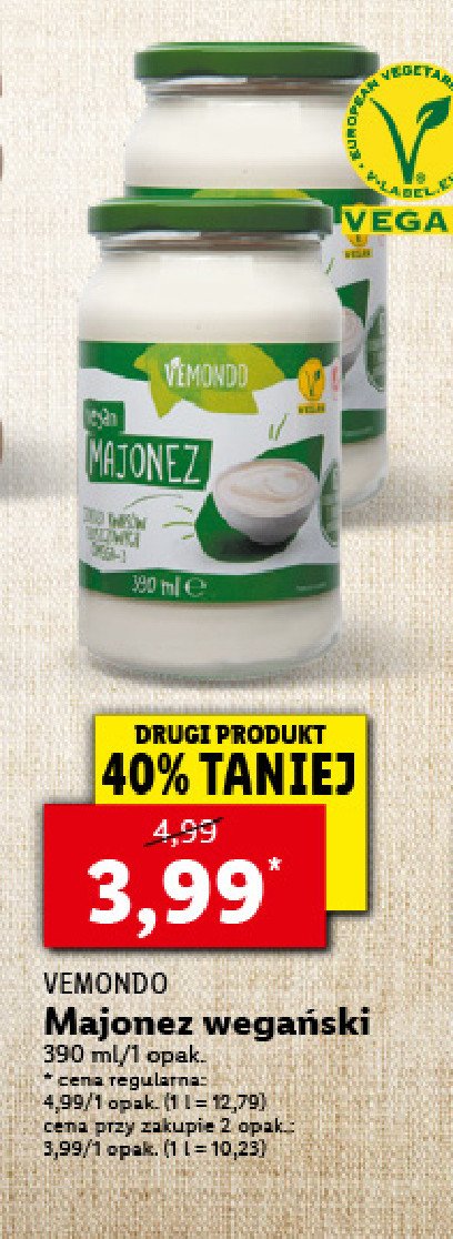 Majonez wegański Vemondo promocja