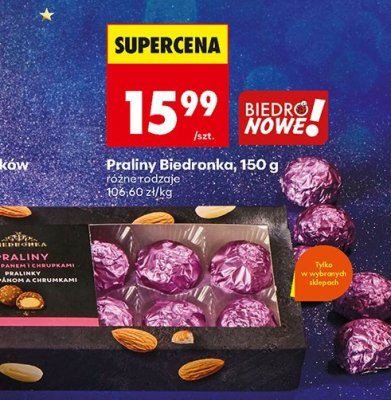 Praliny 150 g (różne rodzaje) promocja w Biedronka