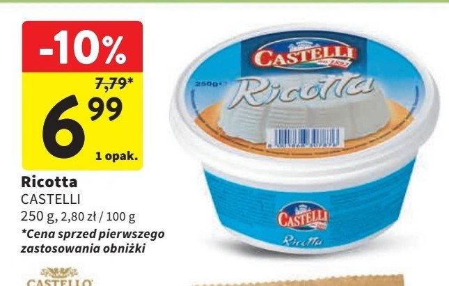 Ricotta Castelli promocja w Intermarche