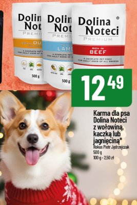 Karma dla psa Dolina Noteci Premium z wołowiną 500g promocja w POLOmarket