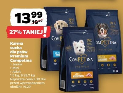 Karma sucha dla psów Premium Mini promocja w Netto
