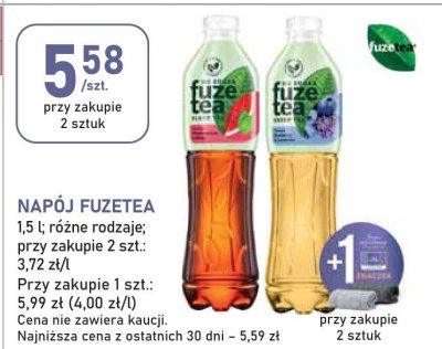 Napój Fuzetea różne rodzaje promocja w Stokrotka