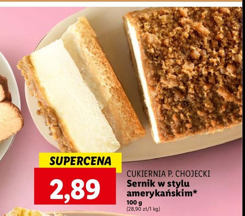 Sernik w stylu amerykańskim Chojecki promocja