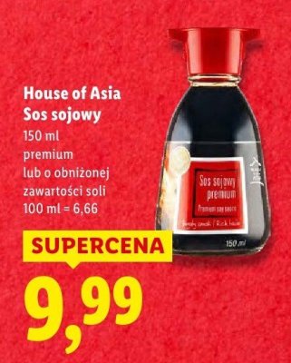 Sos sojowy premium House of Asia promocja w Lidl