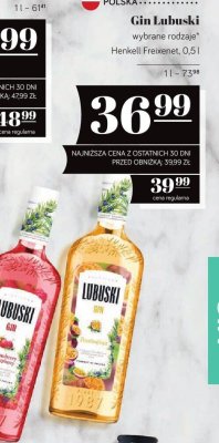 Gin Lubuski wybrane rodzaje Henkell Freixenet 0.5l promocja w POLOmarket