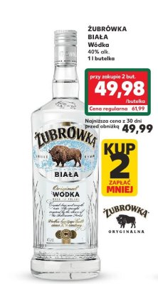 Wódka Biała 40% alk. 1 l promocja w Kaufland