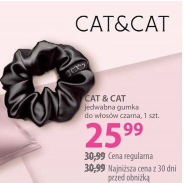 Jedwabna gumka CAT&CAT naturalna 100% jedwab promocja w Hebe