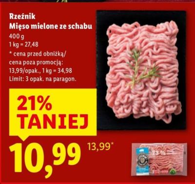 Mi臋so mielone ze schabu proteinowe Dolina dobra promocja w Lidl
