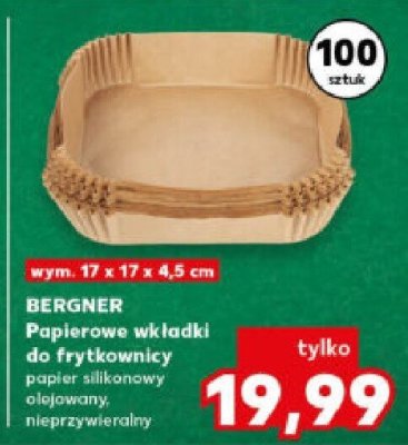 BERGNER Papierowe wkładki do frytownicy promocja w Kaufland