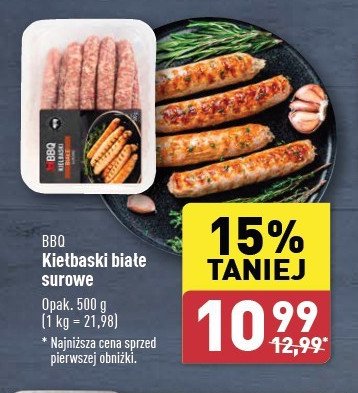 Kiełbaski białe surowe Bbq promocja