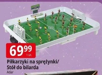 Piłkarzyki na sprężynki/Stół do biliarda Adar promocja w Leclerc