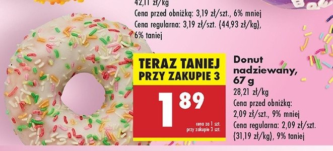Donut nadziewany promocja
