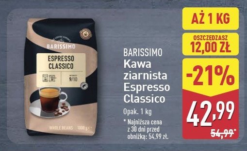 Kawa Barissimo espresso classico promocja