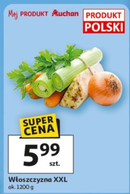 Warzywa Włoszczyzna XXL promocja w Auchan