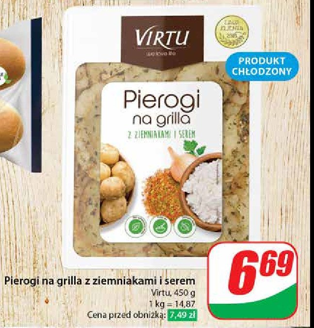 Pierogi na grilla z ziemniakami i serem Virtu promocja