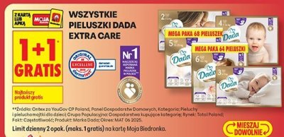 Pieluszki Dada Extra Care promocja w Biedronka