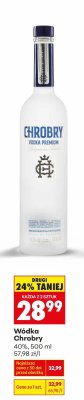 Wódka Chrobry 40%, 500 ml promocja w Biedronka