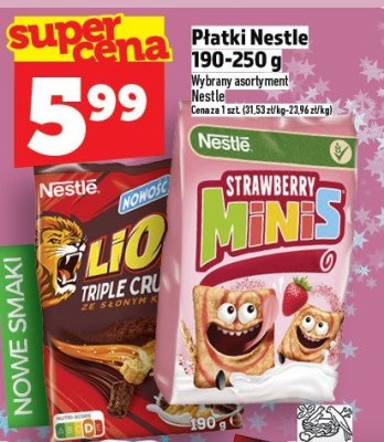 Płatki Nestle 190-250 g promocja w TOPAZ
