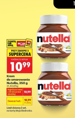 Krem do smarowania Nutella promocja w Biedronka