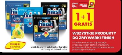 Produkty do zmywarki wszystkie rodzaje 1+1 GRATIS promocja w Biedronka