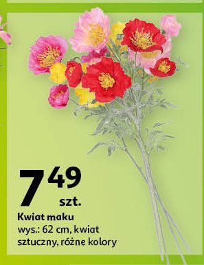 Kwiat maku 62 cm promocja