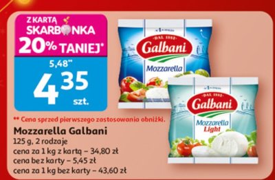Ser mozzarella Galbani promocja w Auchan