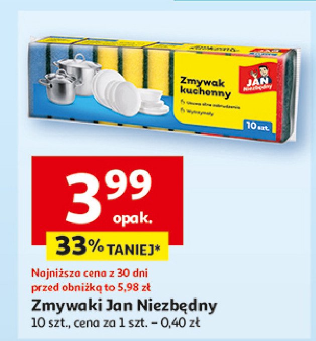 Zmywaki kuchenne Jan niezbędny promocja w Auchan