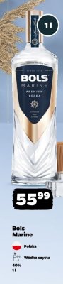 Wódka Bols Marine 1l promocja w Netto