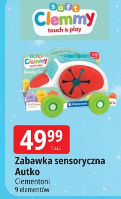 Zabawka sensoryczna Autko Clementoni 9 elementów promocja w Leclerc