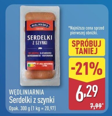 Serdelki z szynki  promocja w Aldi