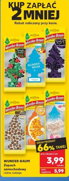Choinka zapachowa jungel fever Wunder-baum promocja