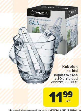 Kubełek do lodu + szczypce gala Galicja promocja