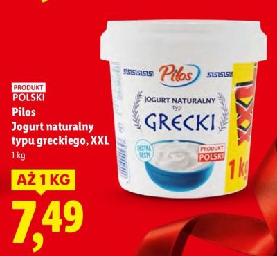 Jogurt naturalny typu greckiego XXL promocja w Lidl