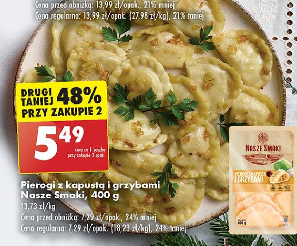 Pierogi z kapustą i grzybami Nasze smaki promocja