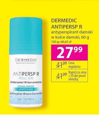 Antyperspirant - sensitive skin Dermedic anti persp r promocja