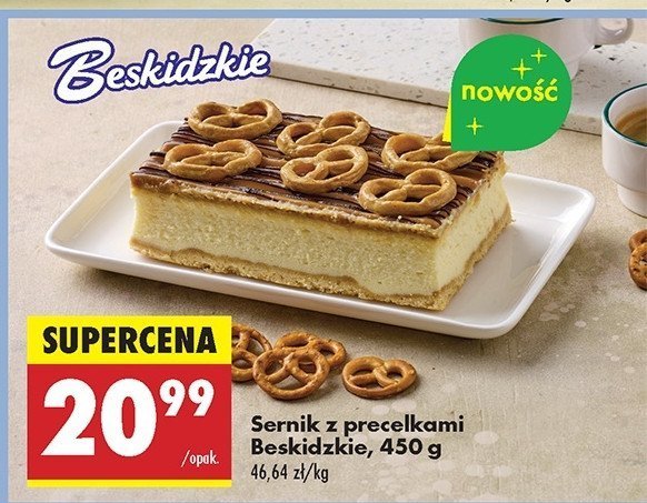 Sernik z precelkami beskidzkie promocja w Stokrotka