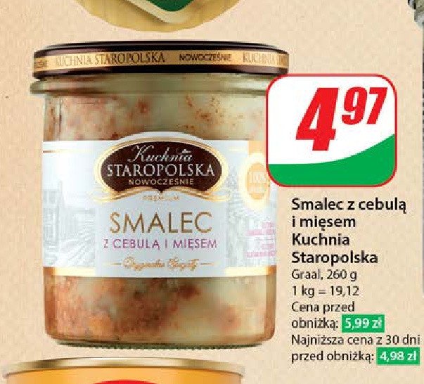 Smalec z cebulą i mięsem Kuchnia staropolska promocja w Dino