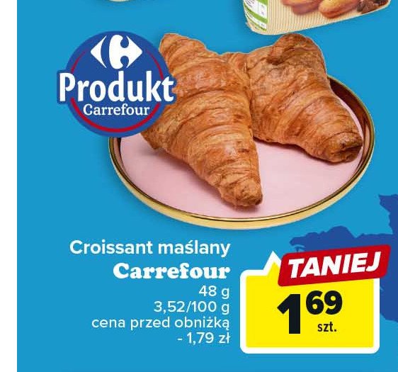 Croissant maślany Carrefour promocja