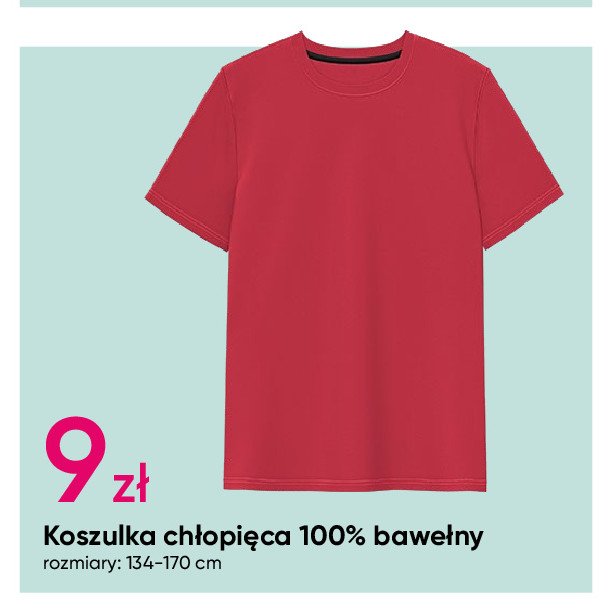 Koszulka chłopięca 134-170 cm promocja w Pepco