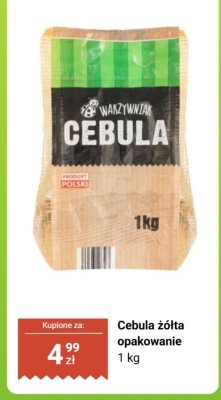 Cebula żółta opakowanie 1 kg promocja w Biedronka