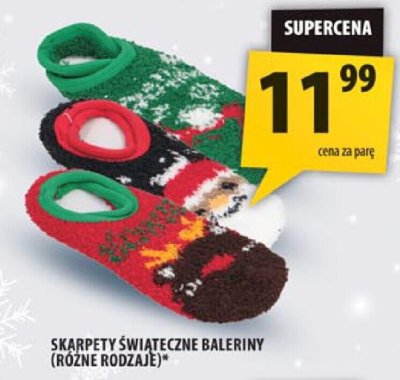 Skarpety świąteczne balerinki (różne rodzaje) promocja w Arhelan
