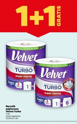 Ręcznik papierowy Velvet Turbo 1 rolka promocja w Netto