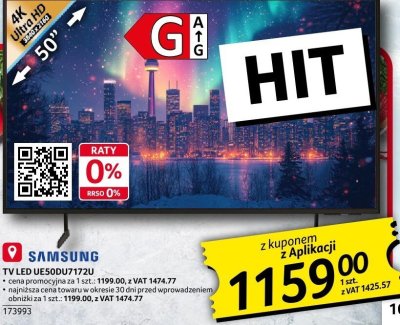 Telewizor Samsung LED UE50DU7192U promocja w Selgros