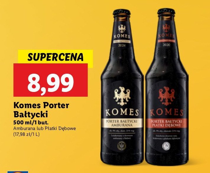 Piwo Komes porter bałtycki promocja