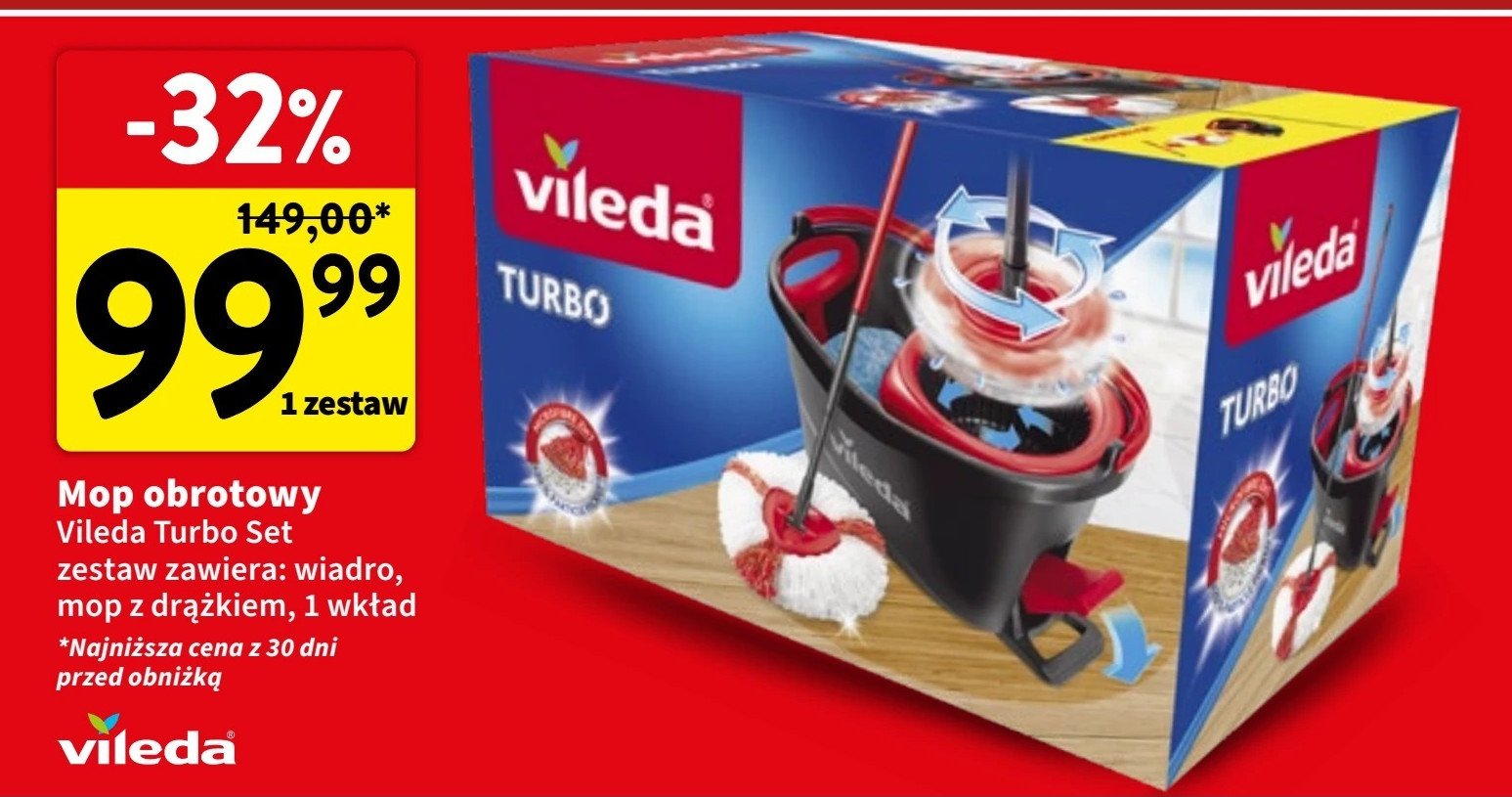 Mop obrotowy turbo Vileda promocja